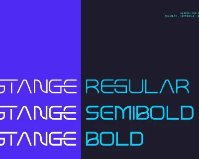 STANGE - Modern Futuristic Font