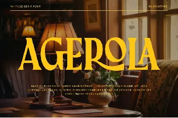 Agerola Vintage Font