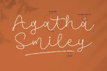 Agatha Smiley Monoline Font