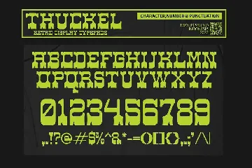 Thuckel - Retro Display Typeface font