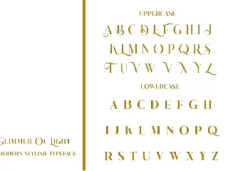 Glimmer Of Light font