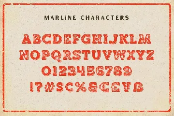 Marline - Vintage Texture Font