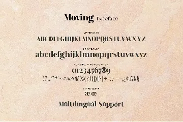 Moving Elegant Serif Font