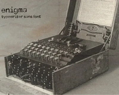 Enigma Typewriter Sans Font