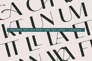 Katoria Font Duo / Script & Sans