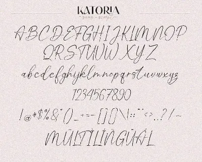 Katoria Font Duo / Script & Sans