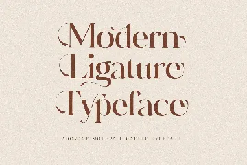 Adorage Modern Ligature Typeface Font