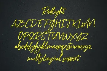 Redlight font