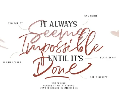 Diana Webber - SVG Font Duo