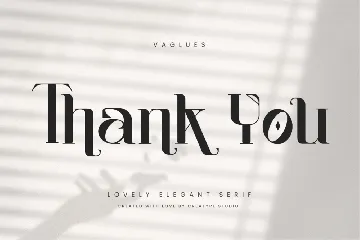 Vagues Elegant Serif font