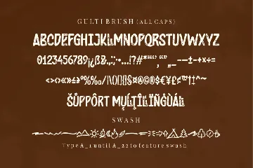 Gulti Brush - A Display Font