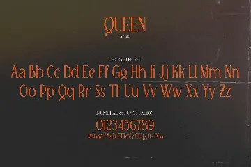 Queen Serif font