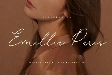 Emillia Paris Modern Handwritten Font