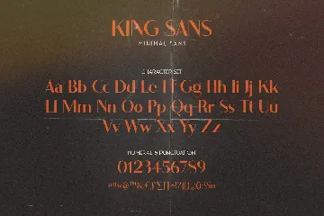 King Sans font