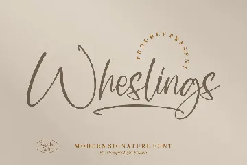 Wheslings Modern Signature Font