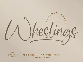 Wheslings Modern Signature Font