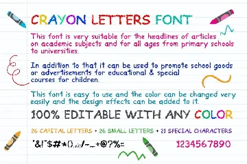 Crayon Letters Font