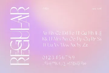 Chiffon font