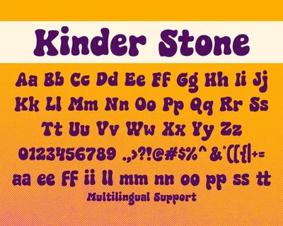 Kinder Stone font