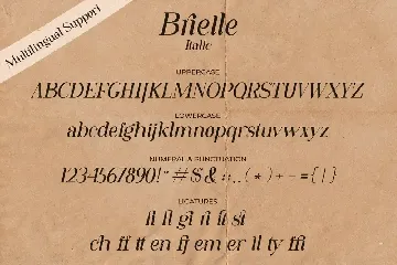 Brielle - Serif font