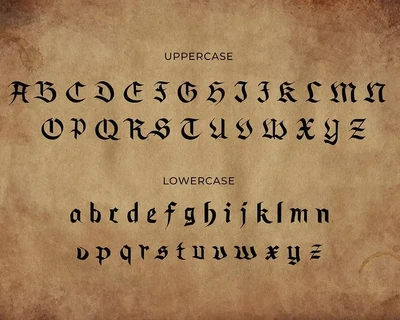 Chunky Caps BlackLetter Font