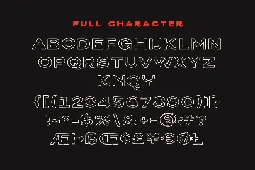 Melburch Typeface (Outline Version) font