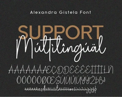 Alexandra Gistela - Handwritten Script Font