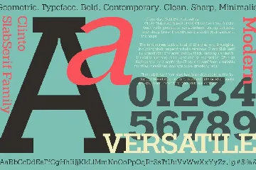 Clinto Slab Serif font