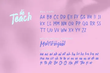 deTeach font