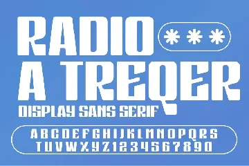 Radio a Treqer Display Font