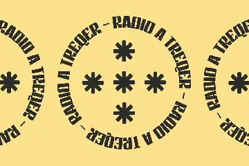 Radio a Treqer Display Font