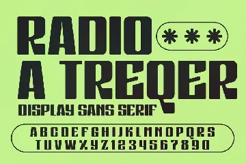 Radio a Treqer Display Font