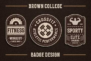 Brown College an Authentic Sport Font