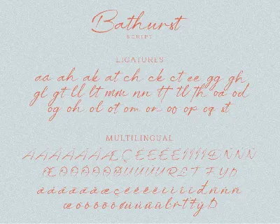 Bathrust font