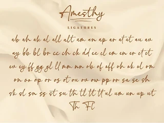 Amesthy font