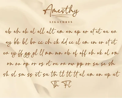 Amesthy font