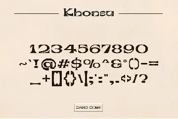 Khonsu - Modern Sans Serif font