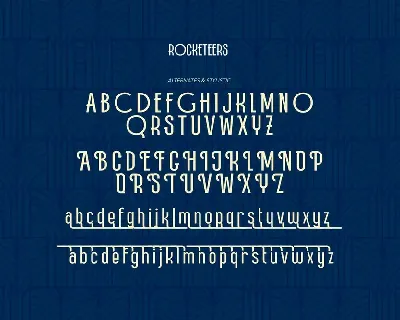 Rocketeers - Art Deco Type font