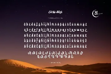 Seribu Bulan - Arabic Type font