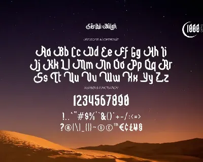 Seribu Bulan - Arabic Type font