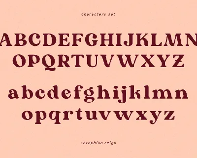 Seraphina Reign - Serif Typeface font