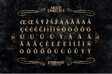 Ethdago font