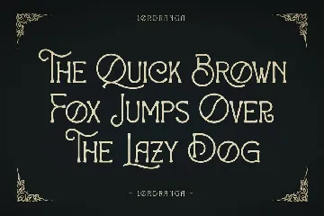Lordranga Vintage Typeface Font