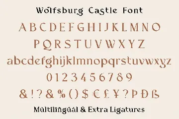 Wolfsburg Castle font