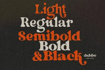 Dubbo - Retro Serif Font