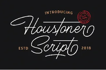 Houstoner Script + Extras Ampersands font