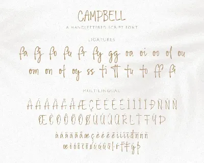 Campbell Script font