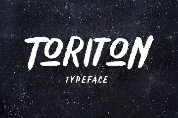 Toriton Solid Brush font