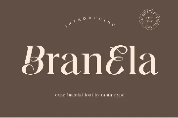 Branela Experiemental Serif font