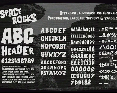 Space Rocks! A Retro 1950s Sci-Fi Font